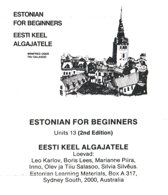 Estonian for beginners. Tape 6