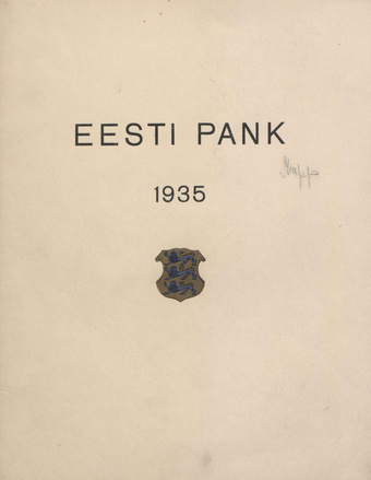 Eesti Panga 1935. a. aruanne
