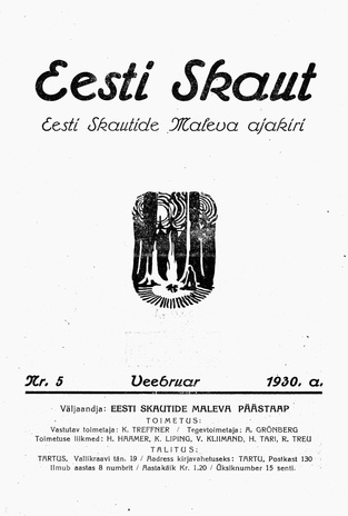 Eesti Skaut ; 5 1930-02
