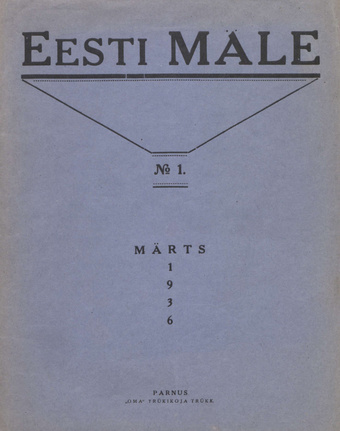 Eesti Male : Eesti Maleliidu häälekandja ; 1 1936-03
