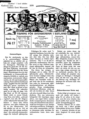 Kustbon ; 17 1924