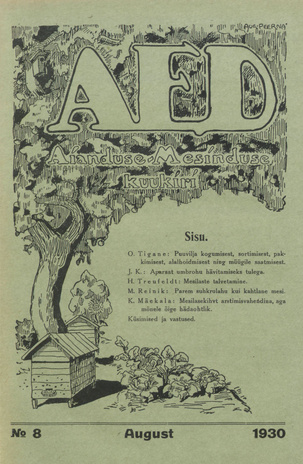 Aed : aianduse ajakiri ; 8 1930-08