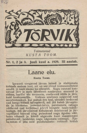 Tõrvik ; 1-3 1929-07