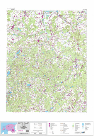 Eesti kaart 1:50000. O-35-66, Kambja