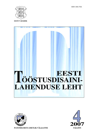 Eesti Tööstusdisainilahenduse Leht ; 4 2007