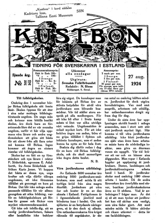 Kustbon ; 31/32 1924
