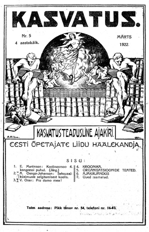 Kasvatus ; 5 1922-03