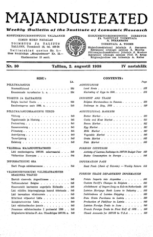 Majandusteated ; 30 1938-08-02