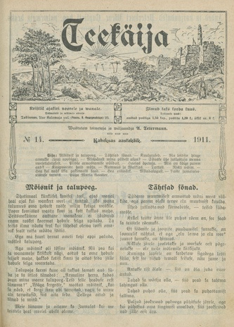 Teekäija : Eesti Baptisti Koguduse Ühenduse häälekandja ; 14 1911