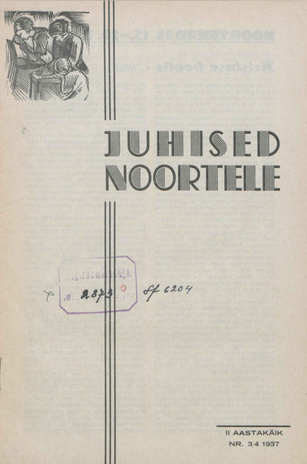 Juhised Noortele ; 3-4 1937