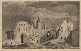 Ruine des Schlosses von Hapsal gegen Osten
