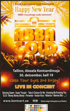 ABBA Gold : suur aastavahetuse kontsert 