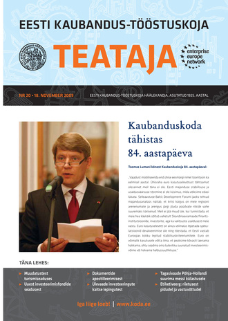 Eesti Kaubandus-Tööstuskoja Teataja ; 20 2009-11-18