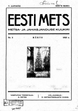 Eesti Mets ; 3 1925