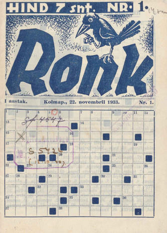Ronk : [ajakiri] ; 1 1933-11-22