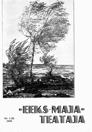 EEKS-MAJA Teataja ; 1 (2) 1935-10