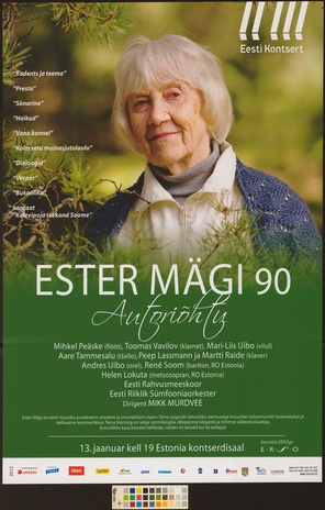 Ester Mägi 90 : autoriõhtu 