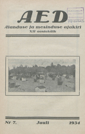 Aed : aianduse ajakiri ; 7 1934-07