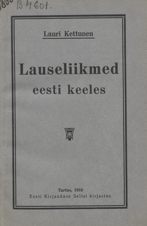 Lauseliikmed eesti keeles