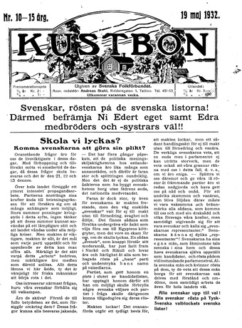 Kustbon ; 10 1932