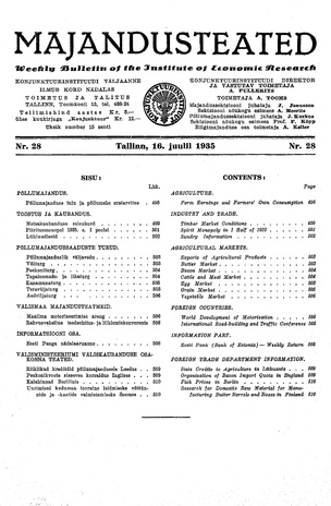 Majandusteated ; 28 1935-07-16