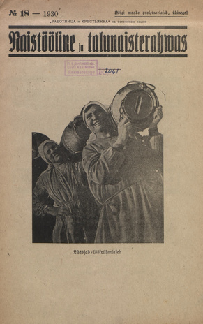 Naistööline ja talunaisterahvas ; 18 1930