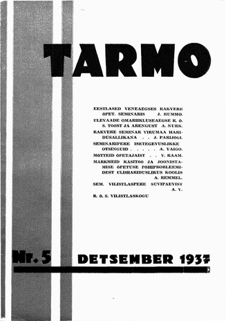 Tarmo ; 5 1937-12