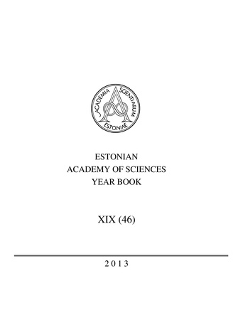 Estonian Academy of Sciences year book ; 19 (46) 2013