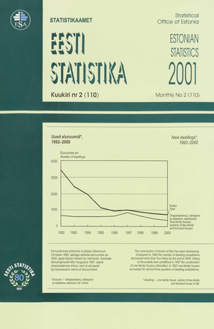 Eesti Statistika Kuukiri = Monthly Bulletin of Estonian Statistics ; 2(110) 2001-03