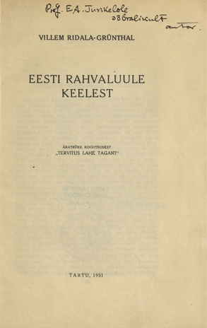 Eesti rahvaluule keelest