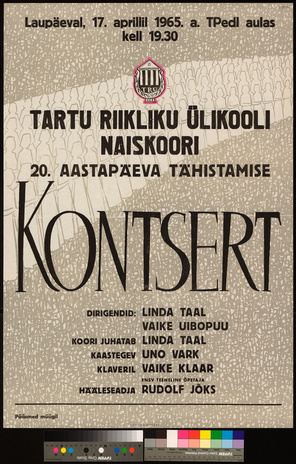 Tartu Riikliku Ülikooli Naiskoori 20. aastapäeva tähistamise kontsert