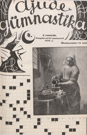 Ajude Gümnastika : ristsõnamõistatuste ajakiri ; 4 1934-01-27