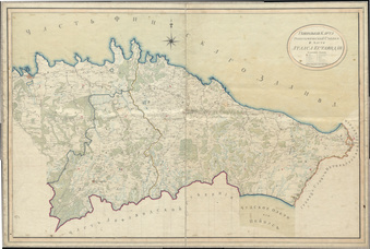 Генеральная карта топографической съемки Iой части атласа Эстляндии