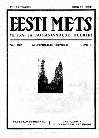 Eesti Mets ; 11/12 1928