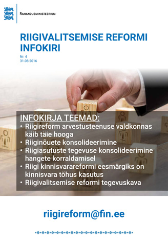 Riigivalitsemise reformi infokiri ; Nr. 4 (31.08.2016) 