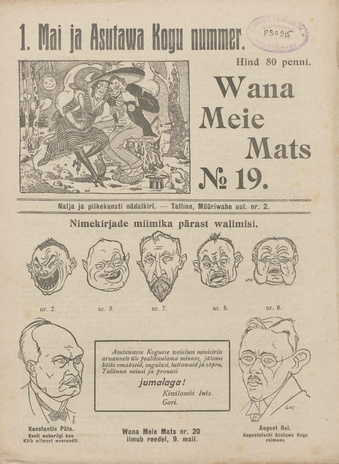 Vana Meie Mats : nalja- ja pilkekunsti nädalkiri ; 19 1919
