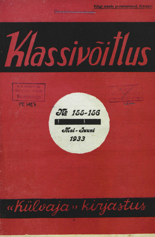 Klassivõitlus ; 155/156 1933-05/06