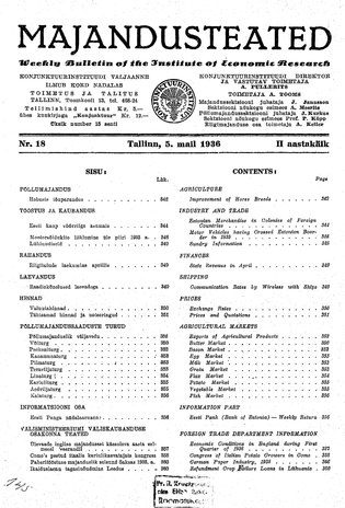 Majandusteated ; 18 1936-05-05