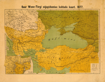 Suur Wene-Türgi sõjapidamise kohtade kaart 1877