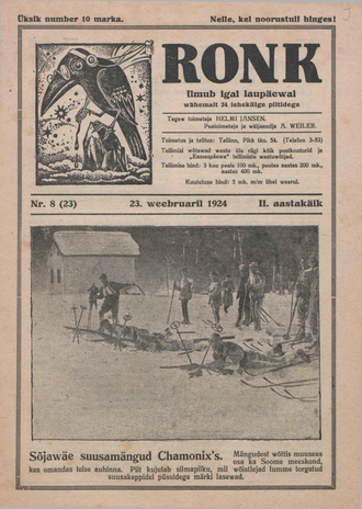 Ronk : perekonna ja noorsoo ajakiri ; 8 (23) 1924-02-23