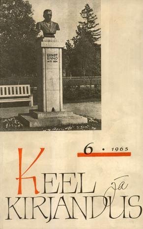 Keel ja Kirjandus ; 6 1965-06