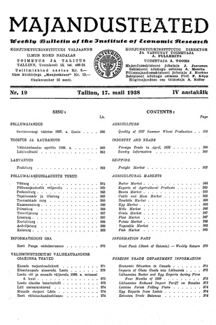 Majandusteated ; 19 1938-05-17