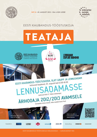Eesti Kaubandus-Tööstuskoja Teataja ; 14 2012-08-22