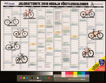 Jalgratturite 2018 hooaja võistluskalender