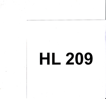HL 209 : Eesti Muusikafondi heliarhiiv