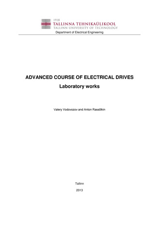 Advanced course of electrical drives : laboratory works 
