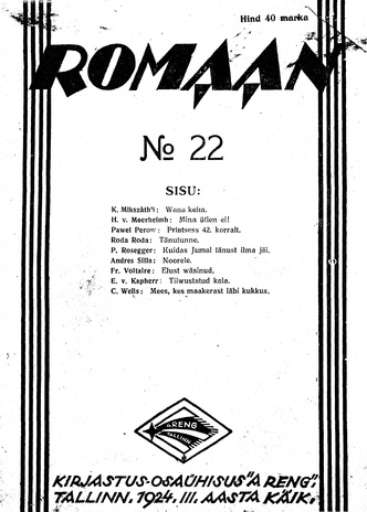 Romaan ; 22 1924