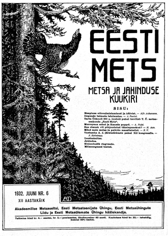 Eesti Mets ; 6 1932