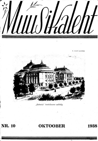 Muusikaleht ; 10 1938-10-29