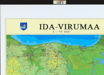 Ida-Virumaa 1:75000 : [üldgeograafiline kaart] 